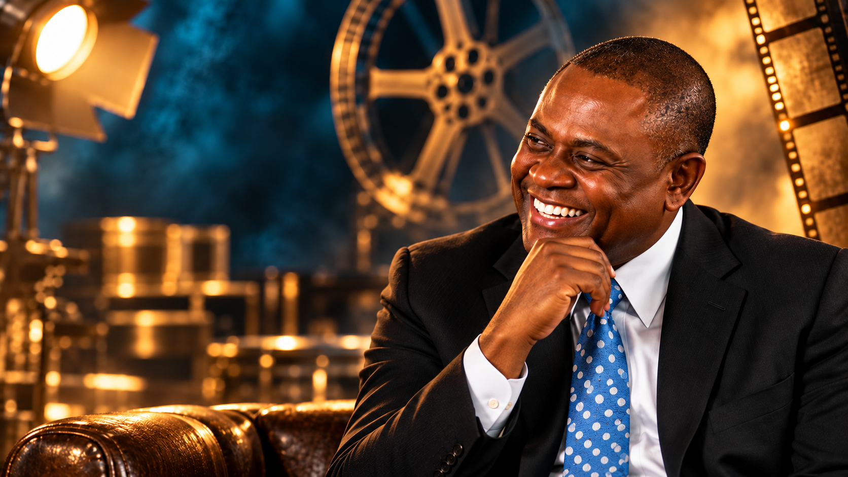 Illustrative Bennet Omalu storytelling artwork
