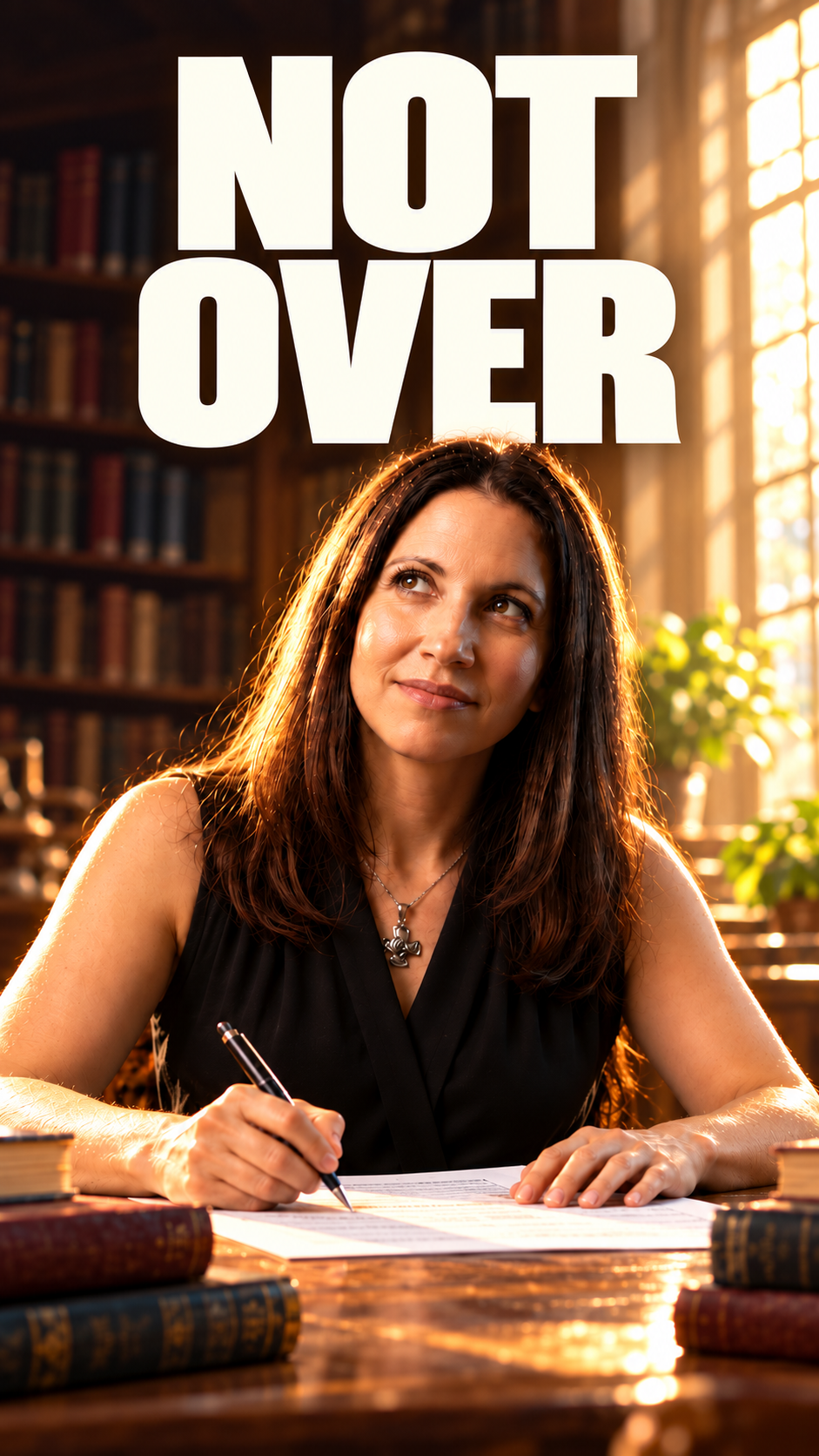 Not Over — approved illustrated vertical cover